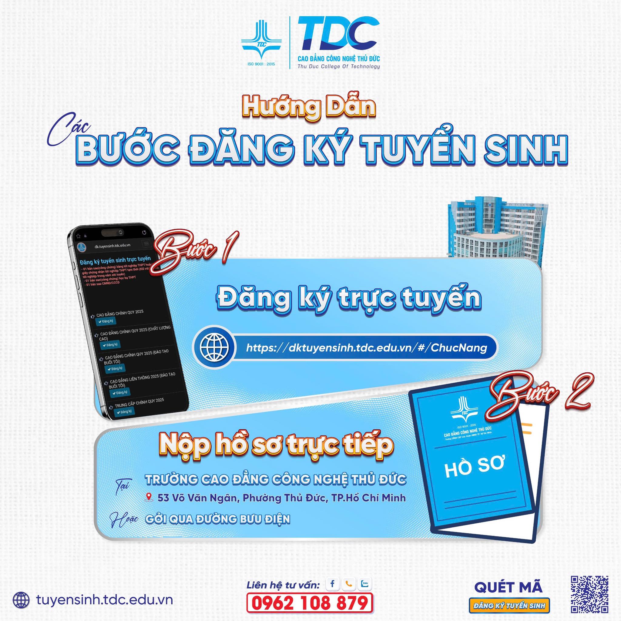 Tuyển sinh Trình độ Cao đẳng, Trung cấp, liên thông Cao đẳng năm 2025